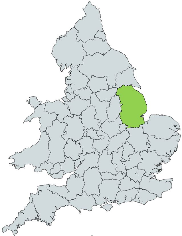 Map of Lincolnshire
